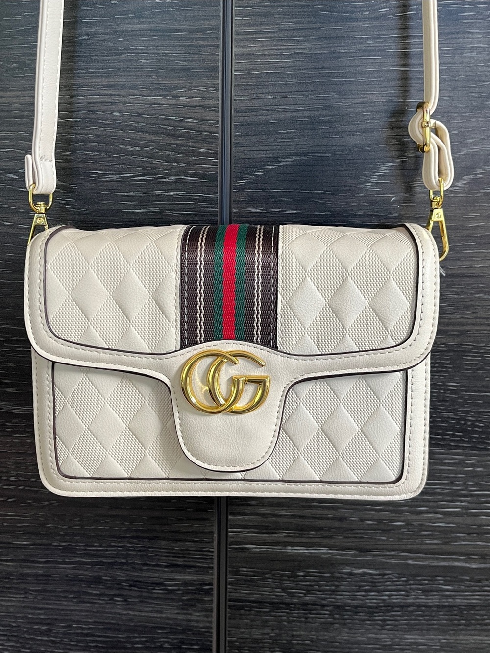 Cream Harlequin Bag